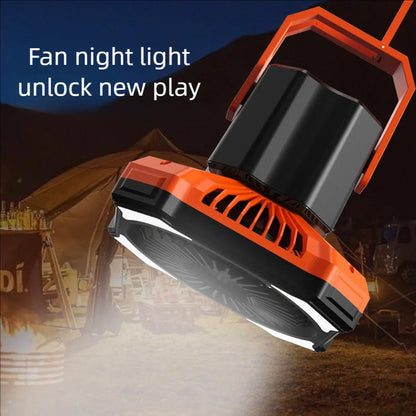 Outdoor Camping Fan Light, LED Tent Ceiling Fan Light