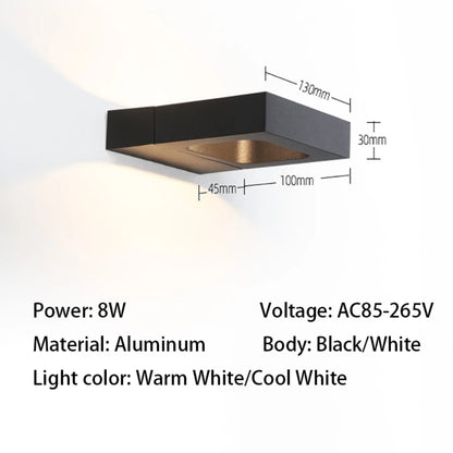 LED Living Room Wall Sconce, 12W Bedroom Bedside Decorative Lighting