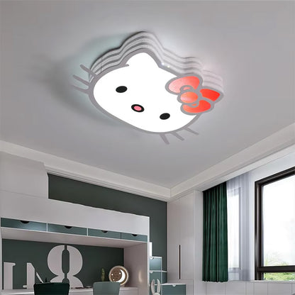 cozy kids bedroom high brightness ceiling light, kitty cat girl princess room light study light