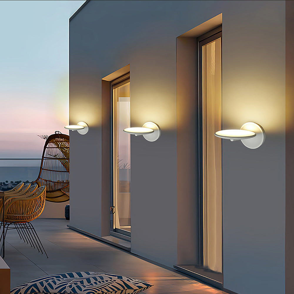Outdoor waterproof wall lamp, bedroom self-adjustable bedside lamp living room corridor aisle light