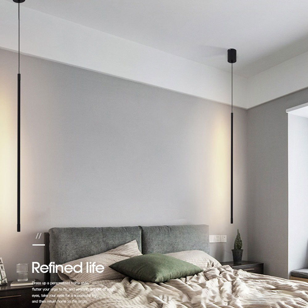 Bedroom bedside pendant lamp living room backdrop wall long dining room pendant lamp