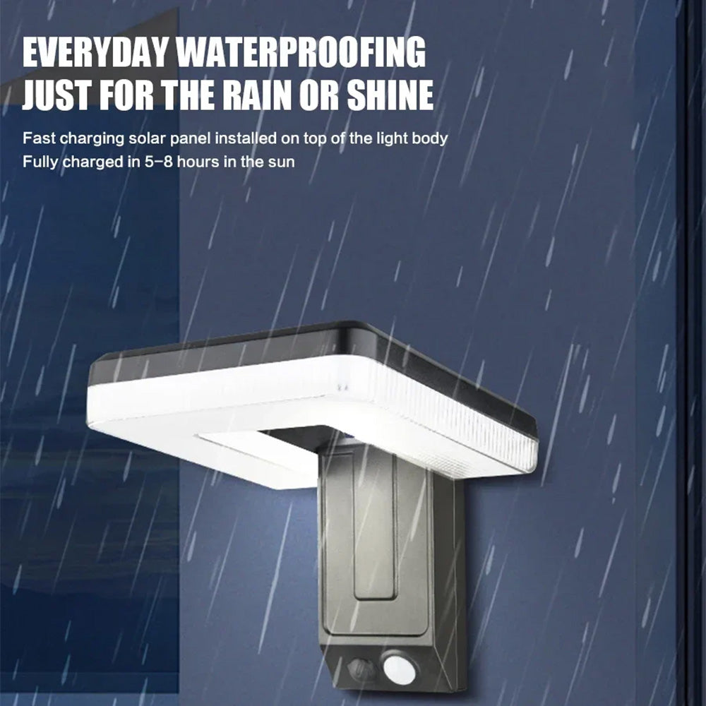 Outdoor Smart Solar Wall Sconce, Patio Collapsible Door Sign Lights
