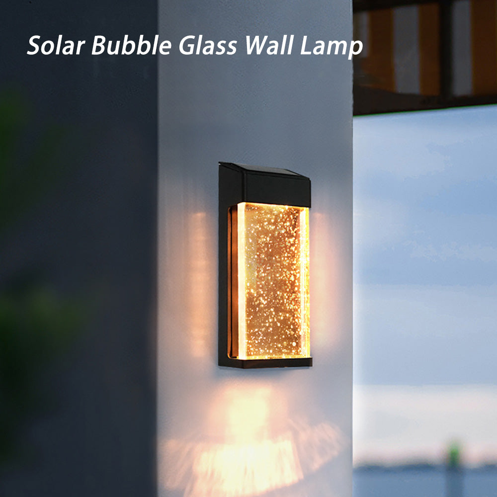 LED Outdoor Wall Light, Solar Garden Landscape Lamp