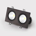 Double head recessed ceiling light, living room bedroom downlight, hotel corridor ambient spotlight