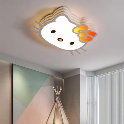 cozy kids bedroom high brightness ceiling light, kitty cat girl princess room light study light