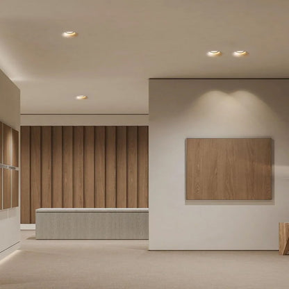 Recessed Gypsum Downlight, LED Anti-Glare Living Room Bedroom Aisle Home Lighting Ceiling Lights