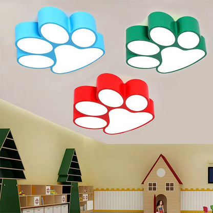 LED Creative Dog Paw Ceiling Light, Kindergarten Classroom Amusement Park Lighting