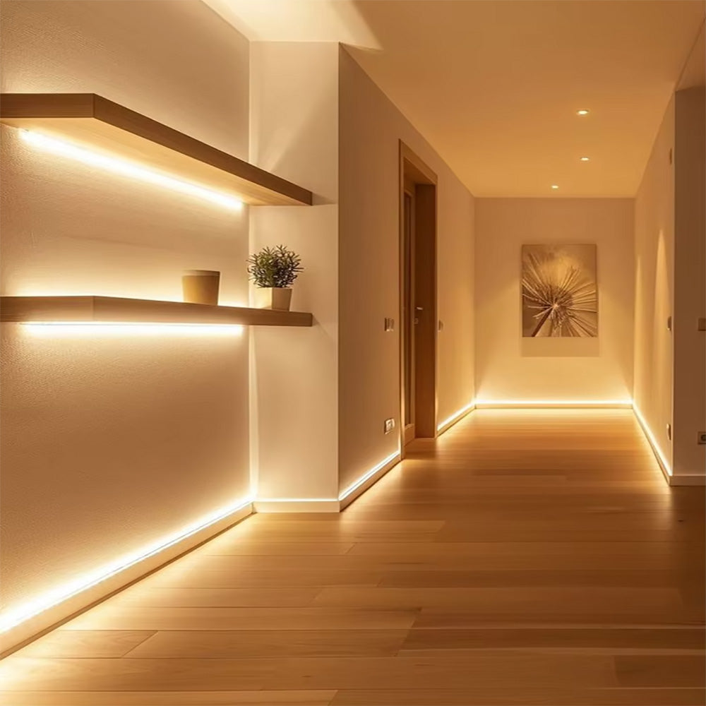 High brightness 90lm/w recessed strip light, IP65 waterproof grade silicone dresser creative strip light decoration