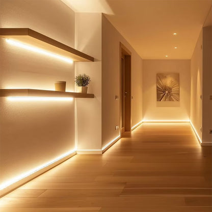 High brightness 90lm/w recessed strip light, IP65 waterproof grade silicone dresser creative strip light decoration