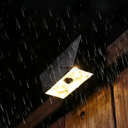 LED Solar Wall Light, Outdoor Waterproof Garden Park Fence Decorative Lighting