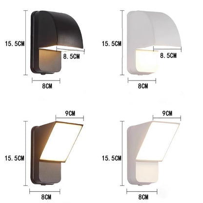 Rotatable Bedroom Wall Sconce, Park LED Waterproof Backdrop Decorative Lights