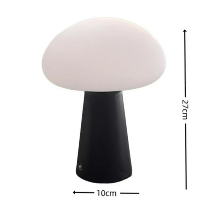 LED touch mushroom table lamp, bedroom bedside retro decorative ambient light
