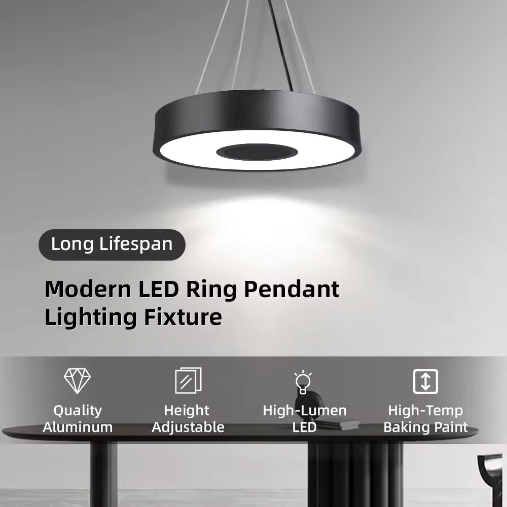 LED simple living room round pendant light for office bedroom mall decoration Lighting