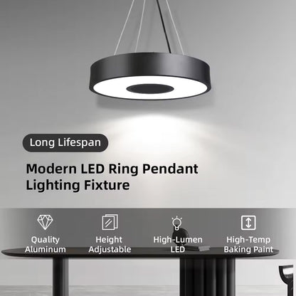 LED simple living room round pendant light for office bedroom mall decoration Lighting