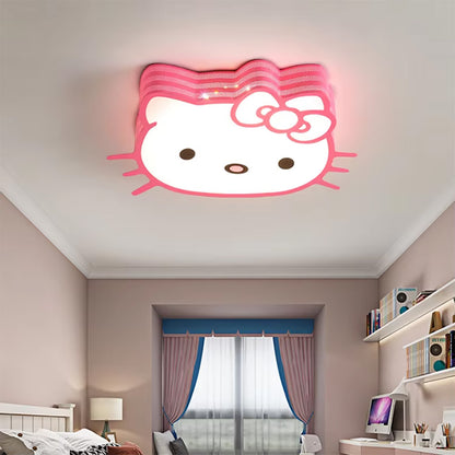 cozy kids bedroom high brightness ceiling light, kitty cat girl princess room light study light