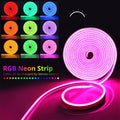 LED strip light, IP67 outdoor waterproof self adhesive color changing ambient neon silicone advertising light