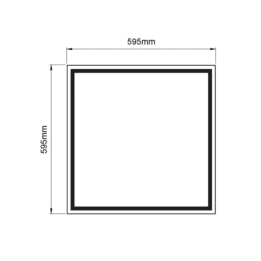 Recessed LED Ceiling Light, 150lm/w High Luminous Efficiency LED Panel Lights Square Flat Panel Lights