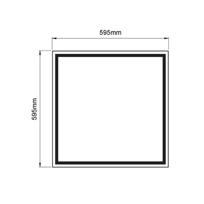 Recessed LED Ceiling Light, 150lm/w High Luminous Efficiency LED Panel Lights Square Flat Panel Lights