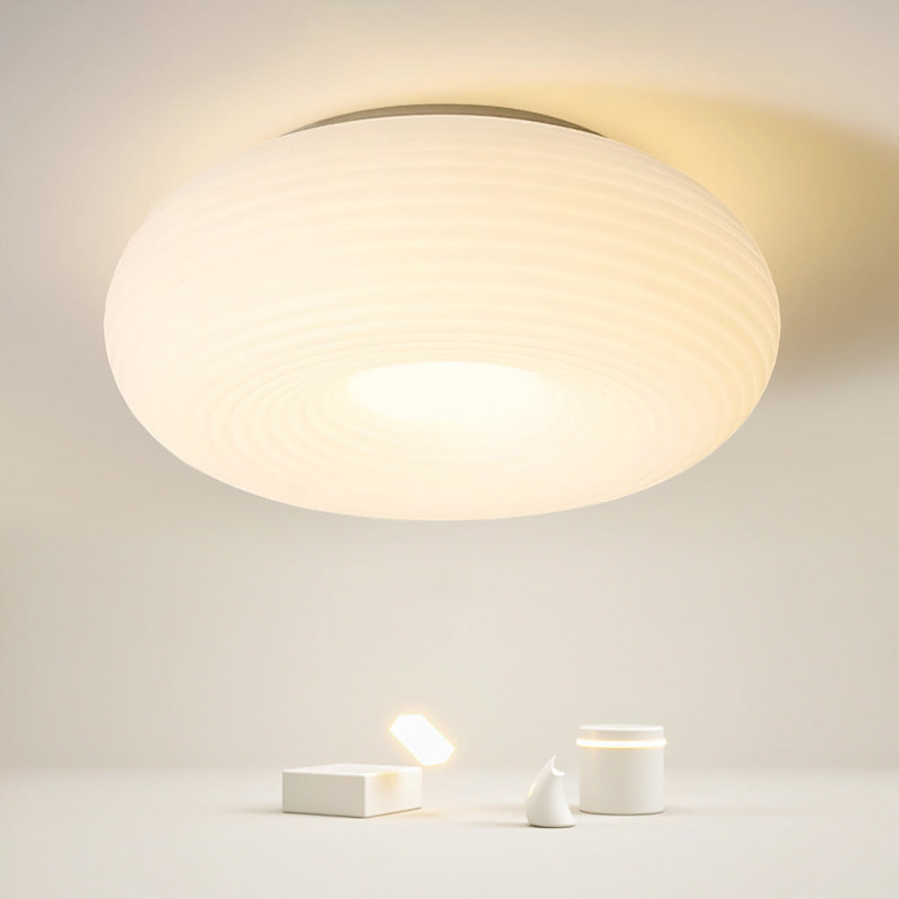 LED Eye Care Ceiling Light, Bedroom Pumpkin Stripe Lighting