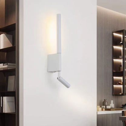LED Bedroom Bedside Wall Sconce, Adjustable Swivel Reading Light for Study Room