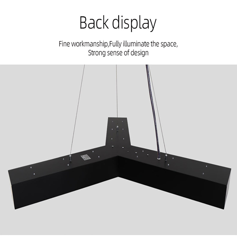 Y Shape Office LED Pendant Light, Gym Mall Modern Aesthetic Lighting