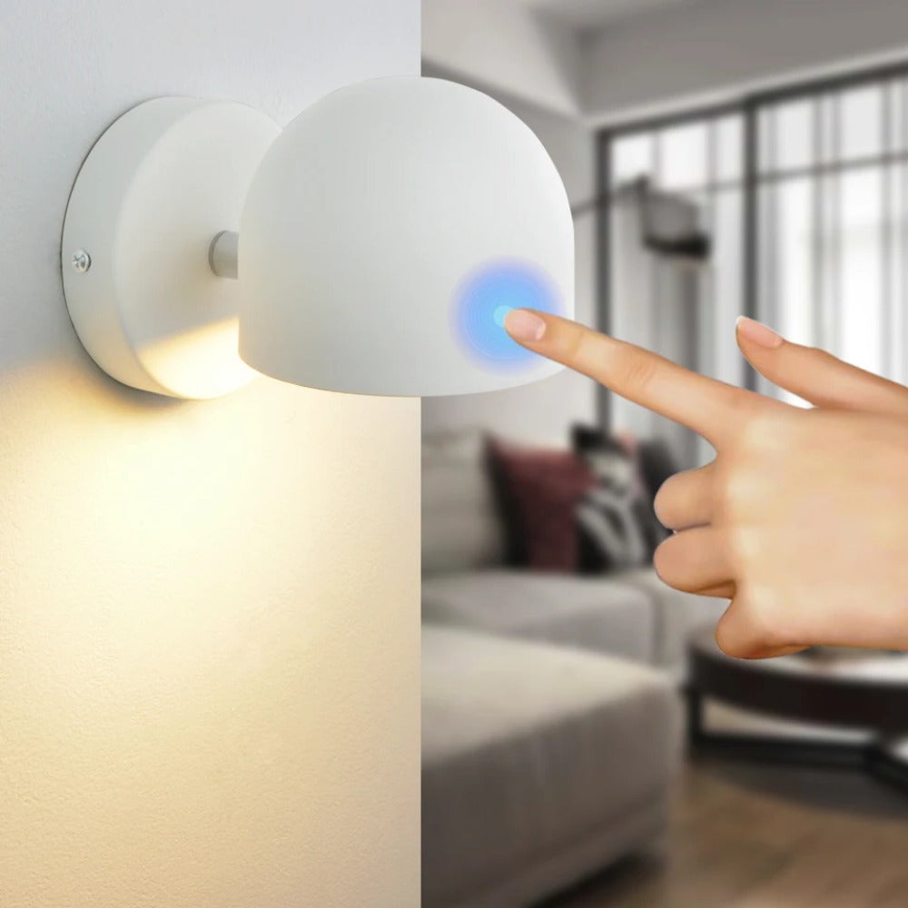 LED Indoor Wall Sconce, Bedroom Bedside Touch Dimmable Reading Lights