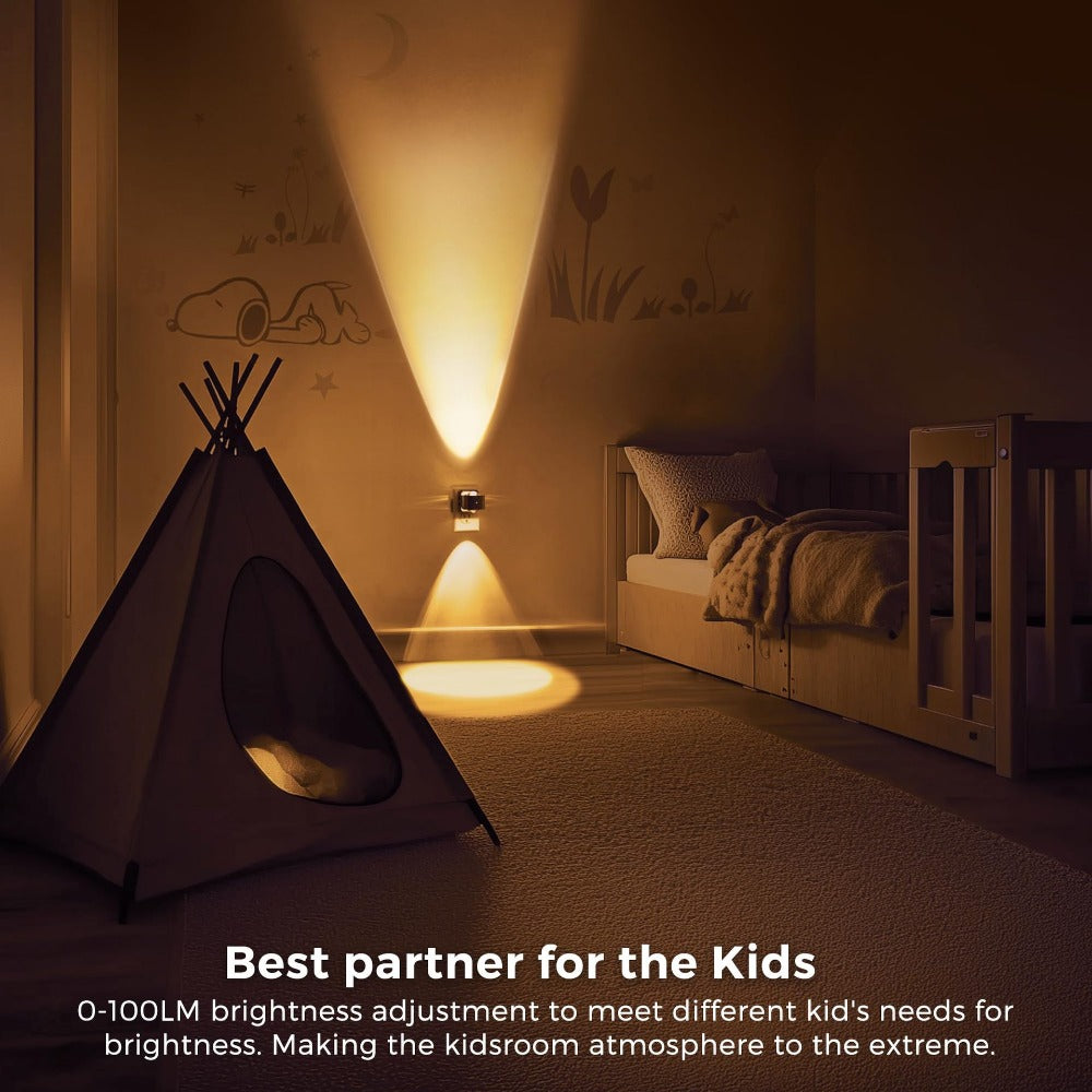 LED Plug-in Wall Sconce, Bedroom Bedside Reversible Nightlight