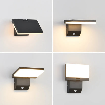 Outdoor Waterproof Wall Sconce, Rotatable and Adjustable Decorative Lighting.