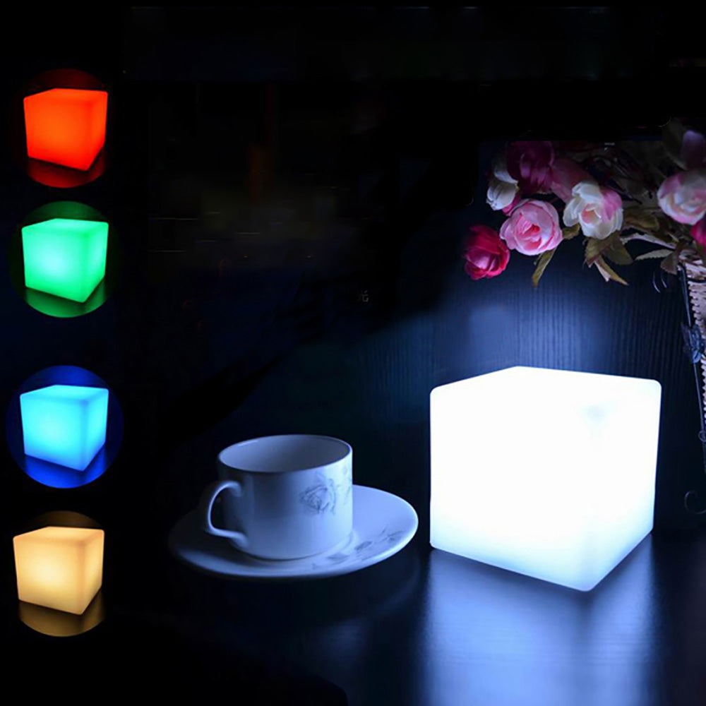LED Square Night Light USB Rechargeable Waterproof Ambient Light.