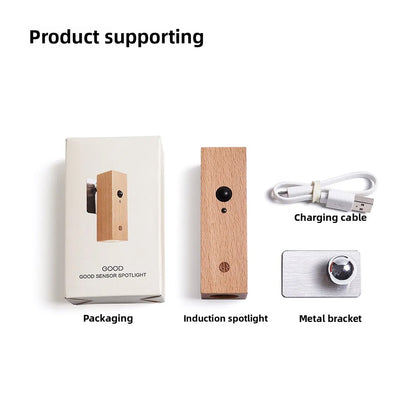 Intelligent Body Sensor Night Light, Magnetic Detachable Bedroom Staircase Wall Sconce