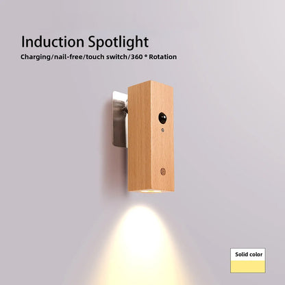 Intelligent Body Sensor Night Light, Magnetic Detachable Bedroom Staircase Wall Sconce