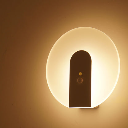 Body Sensor + Sound Control Dual Mode Aisle Auto Light Night Light, Magnetic Wall Sconce