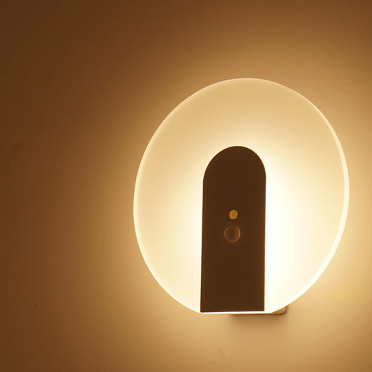 Body Sensor + Sound Control Dual Mode Aisle Auto Light Night Light, Magnetic Wall Sconce