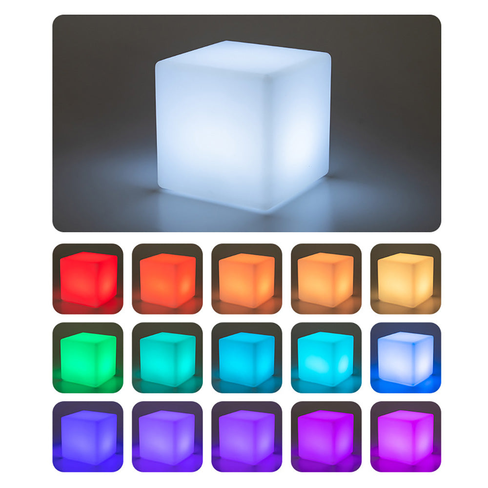 LED Square Night Light USB Rechargeable Waterproof Ambient Light.
