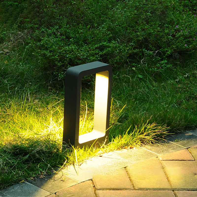 Modern Simple LED Lawn Lamp Die-Cast Aluminum Waterproof Durable Path Driveway Landscape Lighting.