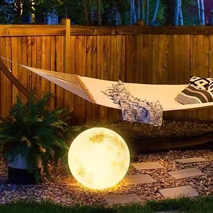 Modern Outdoor Waterproof Courtyard Moon Light Solar Lawn LED Moon Light Landscape Atmosphere Ball Light