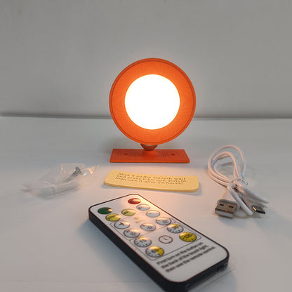 Rechargeable circular wall lamp, wireless magnetic bedside lamp