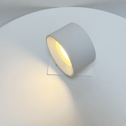 Rechargeable circular wall lamp, wireless magnetic bedside lamp