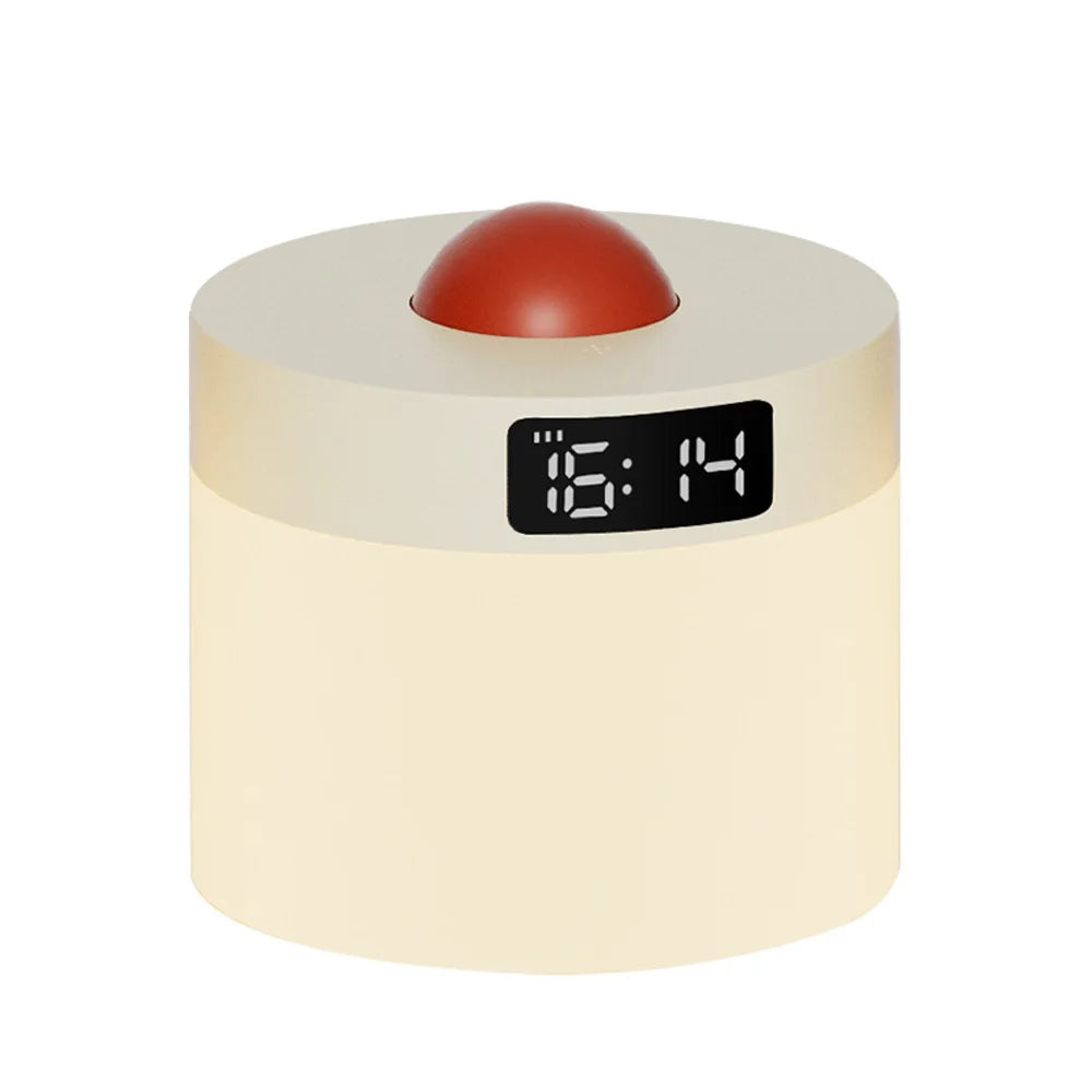 LED Cylindrical Small Table Lamp, USB Rechargeable Bedroom Bedside Lamps