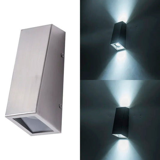 Outdoor LED Stainless Steel Wall Lamp, Adjustable Corridor Lighting Lamp.