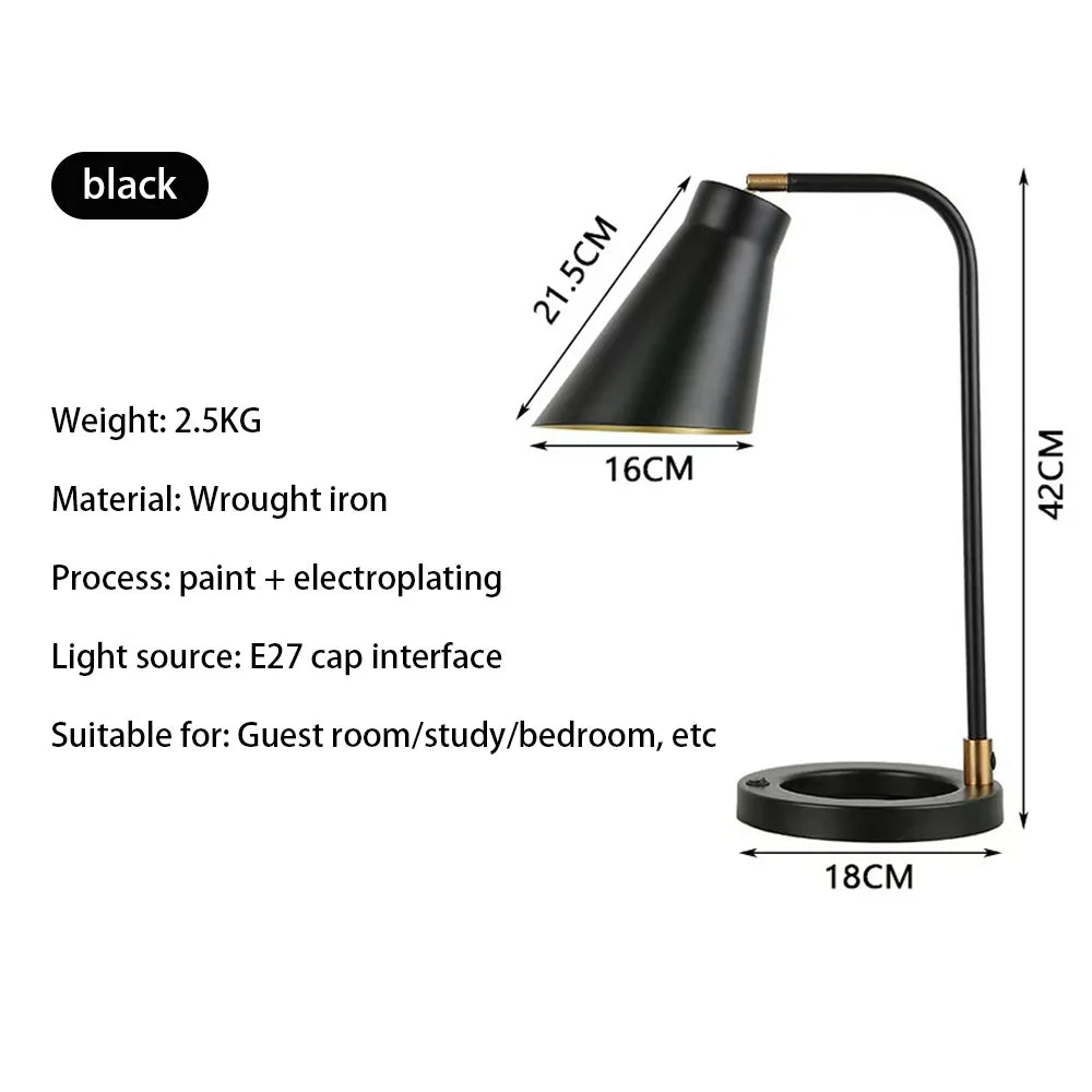 LED Hotel Desktop Table Lamps, Bedroom Bedside Lamps, Desk Reading Lamps