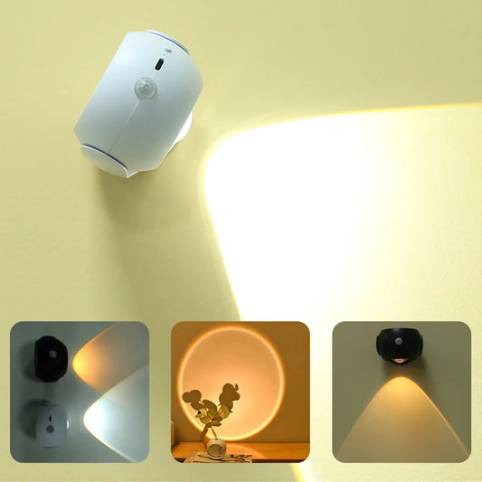 LED Aisle Wall Sconce, Magnetic Body Sensor Lighting