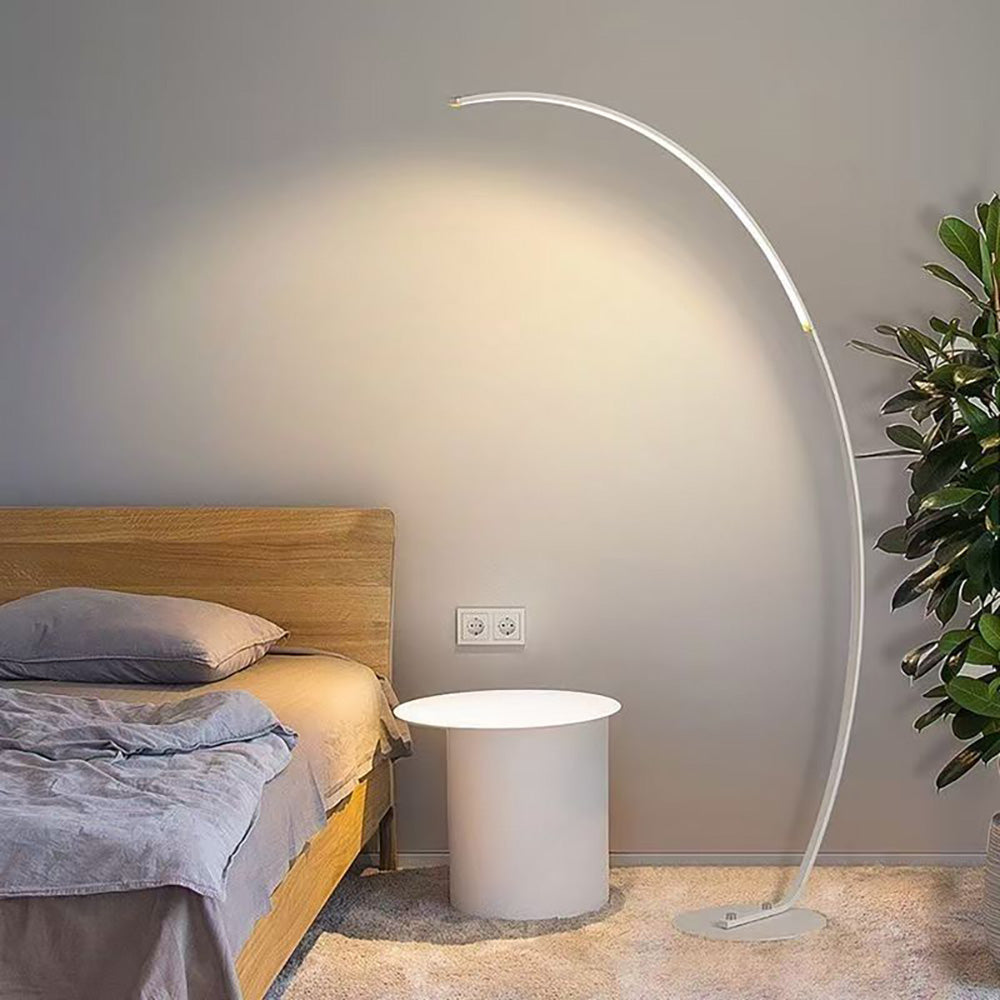 Simple Floor Lamp, Full Spectrum Arc Bedroom Living Room Ambient Lighting.