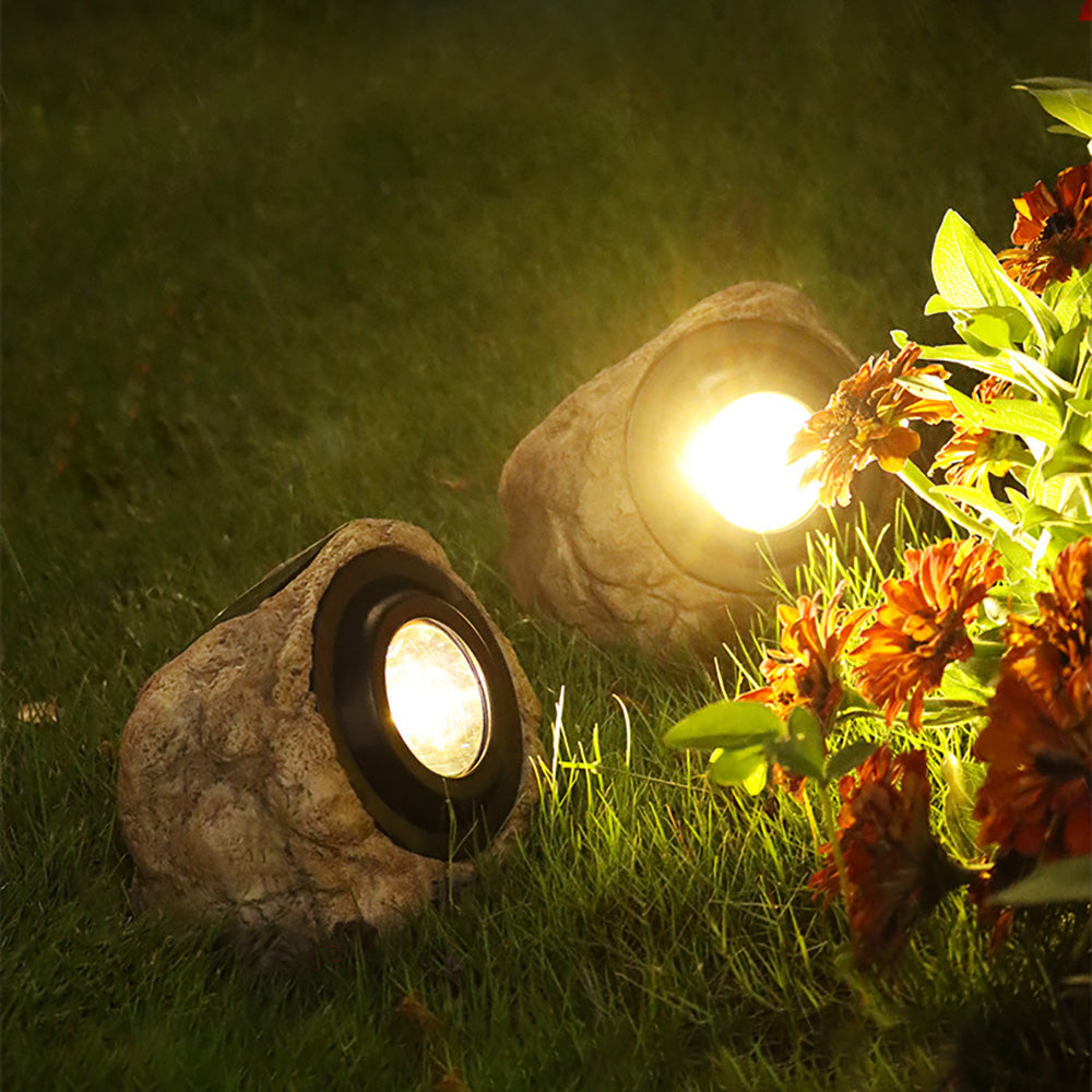 Outdoor Landscape Lights Solar Stone Spotlight