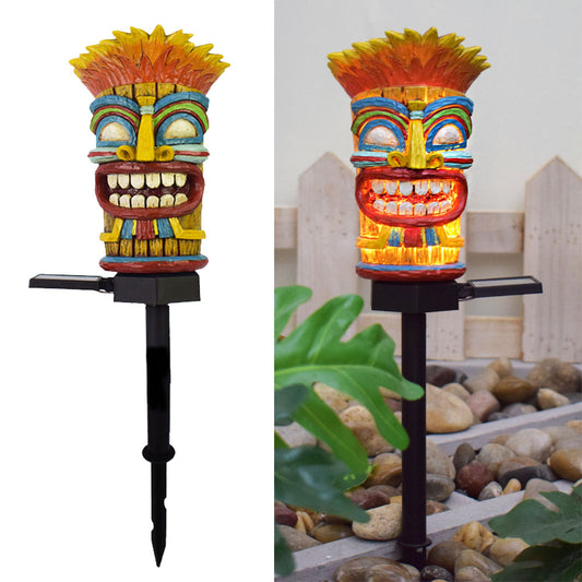 Solar Garden Lights, IP55 Outdoor Waterproof Savage Pattern Decorative Landscape Lights for Courtyard Garden etc.