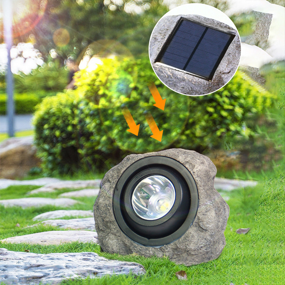 Outdoor Landscape Lights Solar Stone Spotlight