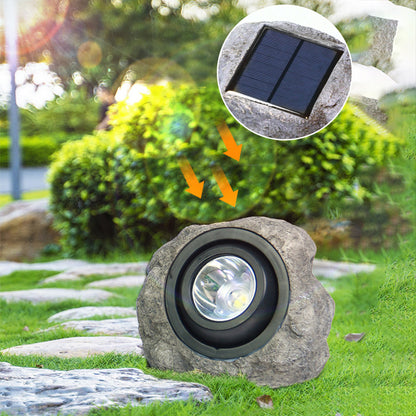Outdoor Landscape Lights Solar Stone Spotlight