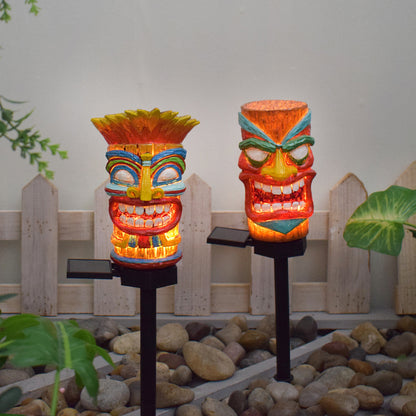 Solar Garden Lights, IP55 Outdoor Waterproof Savage Pattern Decorative Landscape Lights for Courtyard Garden etc.