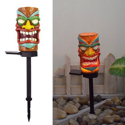 Solar Garden Lights, IP55 Outdoor Waterproof Savage Pattern Decorative Landscape Lights for Courtyard Garden etc.