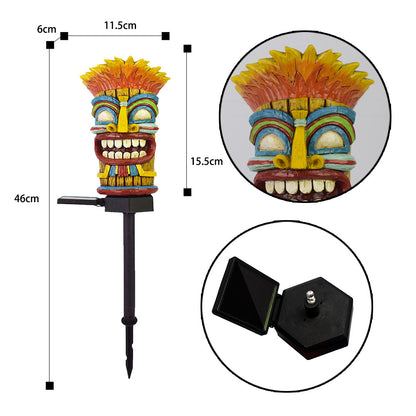 Solar Garden Lights, IP55 Outdoor Waterproof Savage Pattern Decorative Landscape Lights for Courtyard Garden etc.